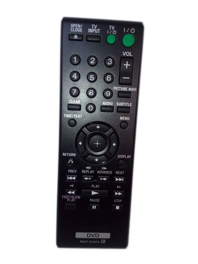 JustFine Replaced Remote Control Compatible for Sony DVP-SR210P RMT-D197A DVPSR120 DVPSR310P DVP-SR510H CD DVD Player - Image 1